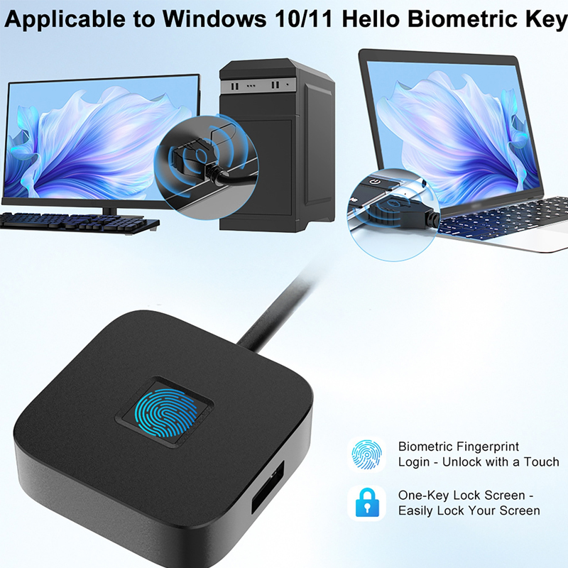Fingerprint Reader Usb - Pembaca Sidik Jari USB Mendukung Windows