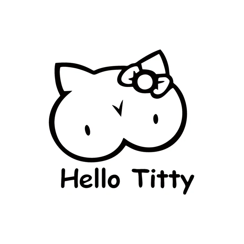 Laptop Accessories Design - Stiker vinil desain anak kucing lucu