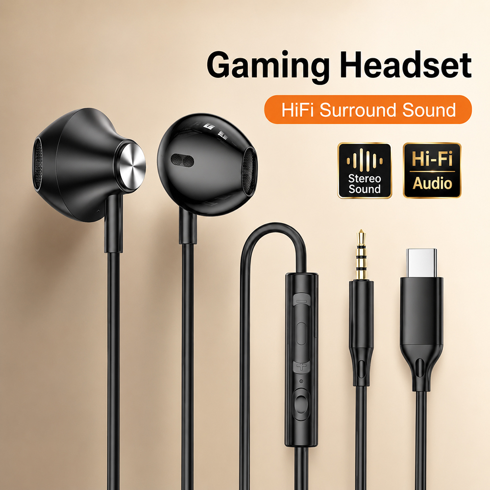 Laptop Accessories Cool - Headphone HiFi Surround Suara Stereo Bass