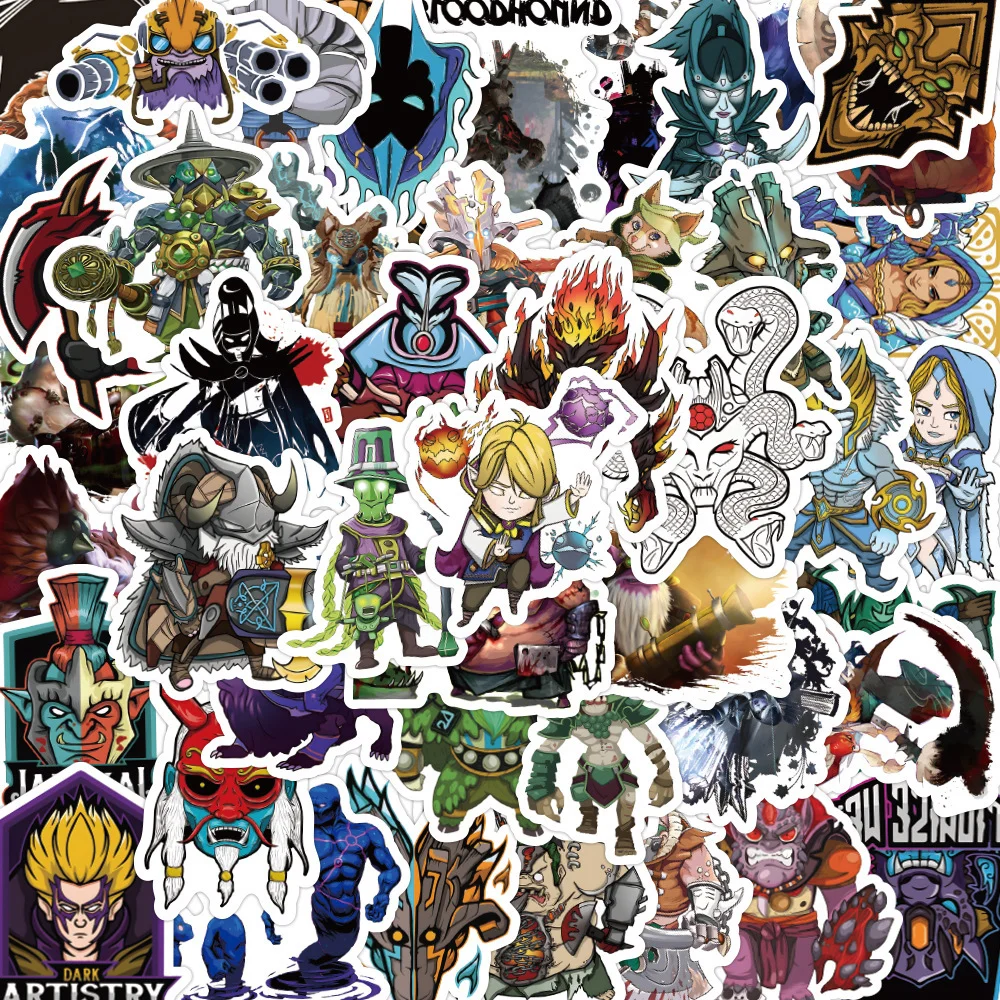 Laptop Accessories Cool - 10/50 buah Dota 2 permainan lucu
