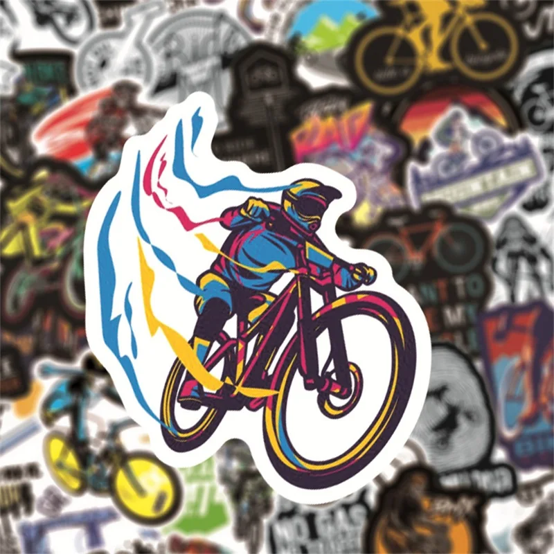 50 Buah Stiker Sepeda Gunung T - Laptop Accessories Cool ulasan dan harga
