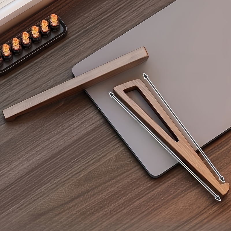 Dudukan Laptop Kayu Lipat Port - Laptop Accessories Design ulasan dan harga
