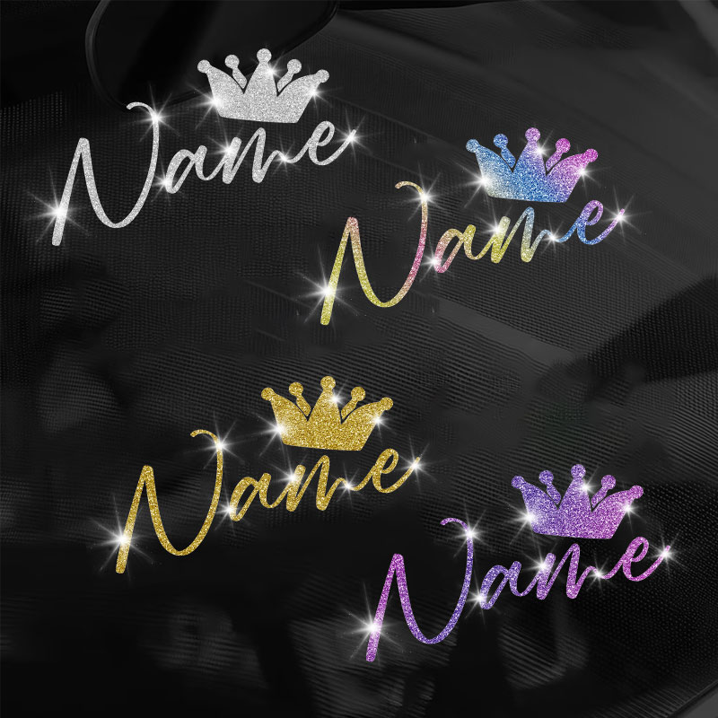 1 Buah Stiker Mahkota dan Nama - Laptop Accessories Name ulasan dan harga