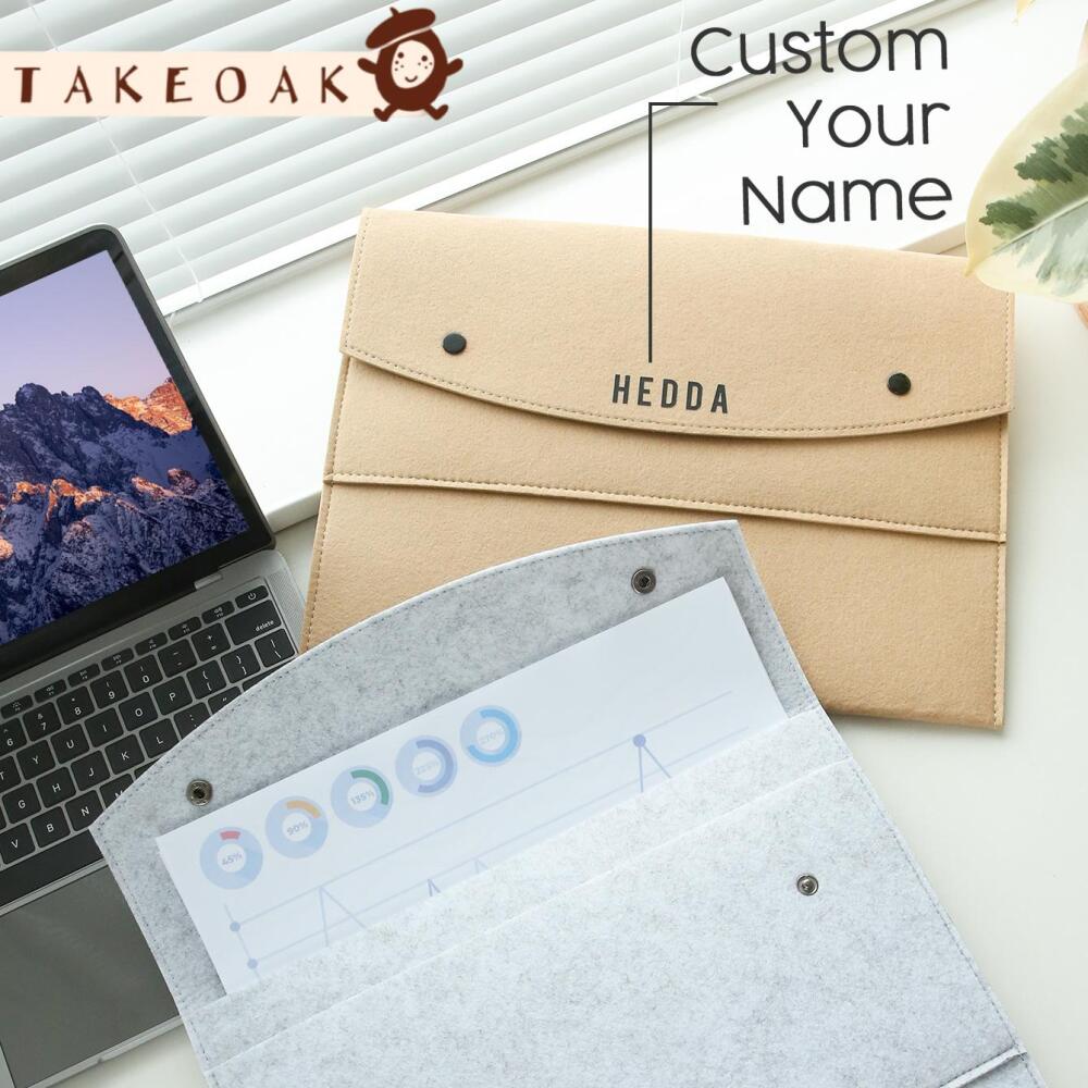Folder Dokumen Felt dengan Nam - Laptop Accessories Name ulasan dan harga