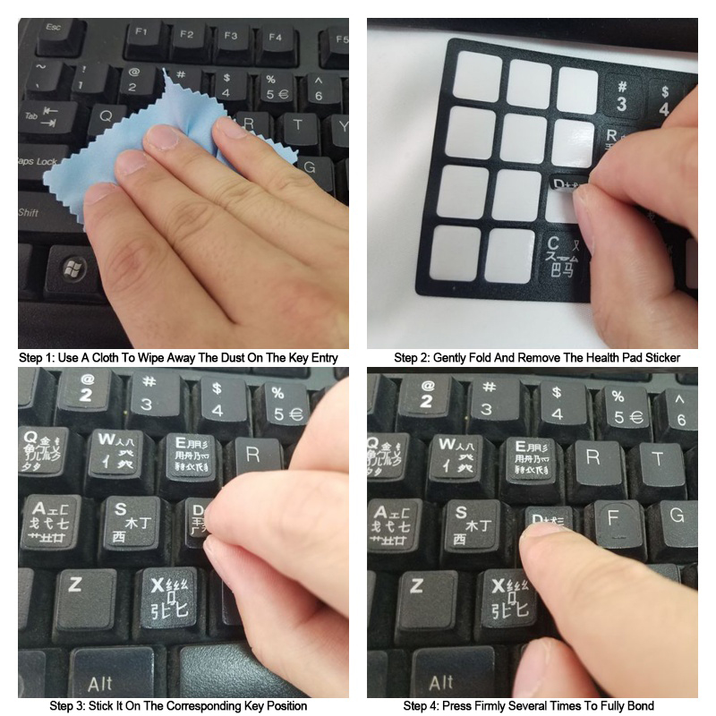 1/2/10 Pcs Stiker Keyboard Ukr - Keyboard Laptop Accessories ulasan dan harga